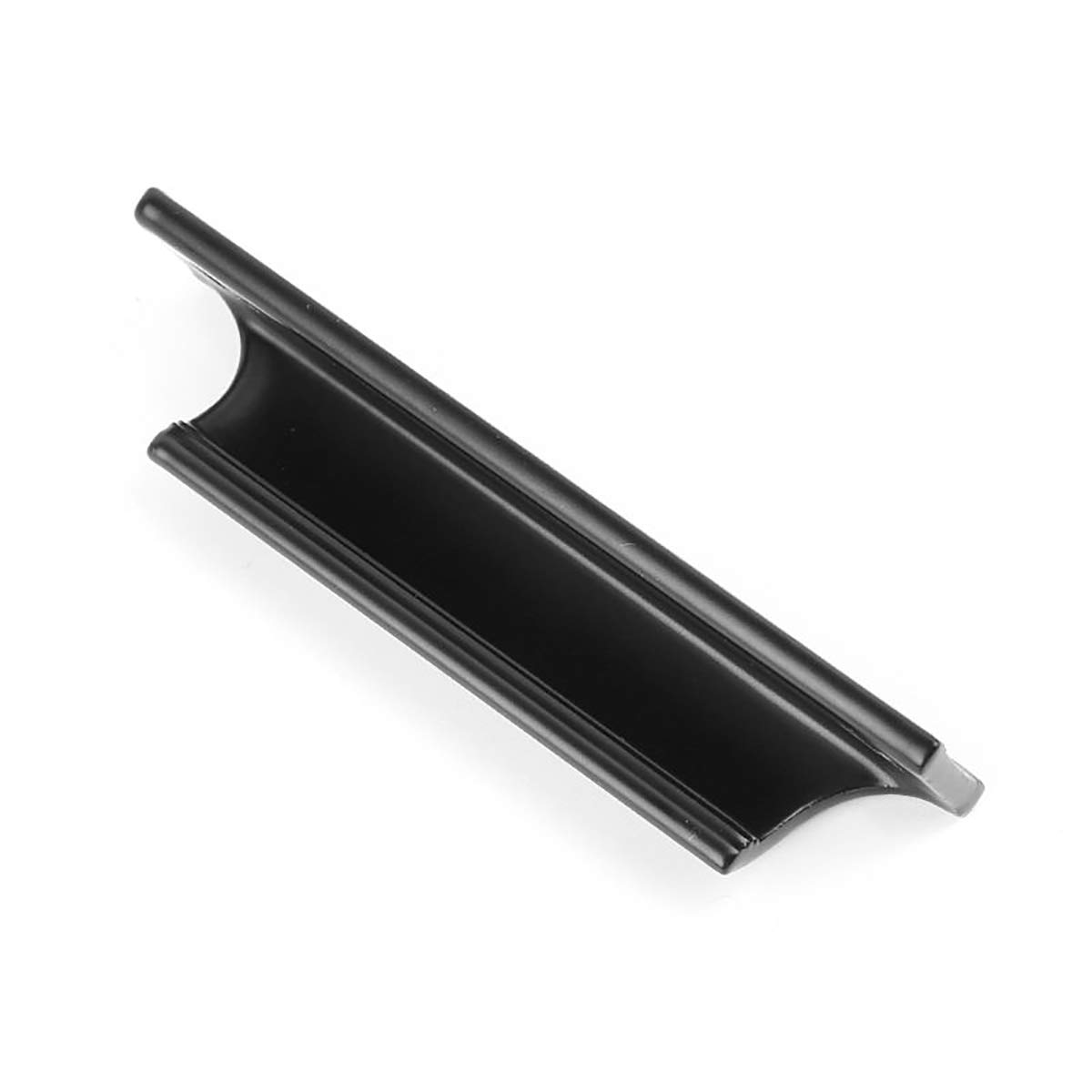 Queenbox Aluminum Alloy Replacement Door Handle - Single Door Knob & Lever for Windows, Screen Doors, Balcony & Drawers (3.54x0.79 Inch, Black) - Perfect for Home, Office & RV Renovation