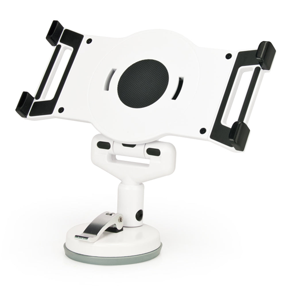 Universal Tablet Holder with Suction Mount Stand - Adjustable Phone & iPad Stand for Desk, Car, Kitchen - Perfect for Watching Videos, Video Calls & Hands-Free Use