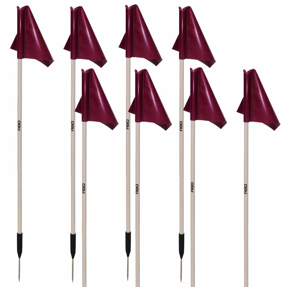Premium Sideline Pole and Top Tarp Flag Sets for Sports Events - Durable Outdoor Football, Soccer & Tailgating Accessories
