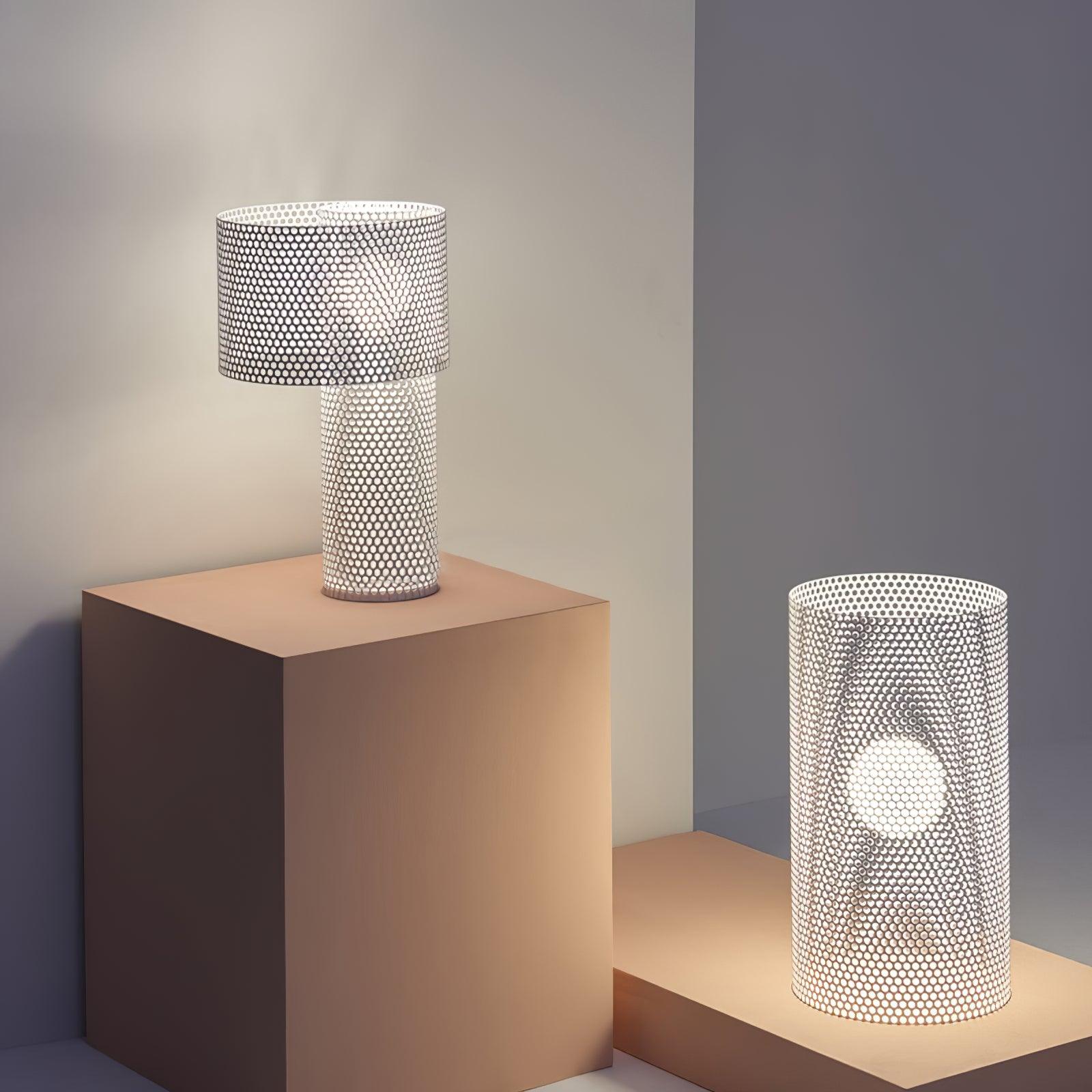 Modern Embrey Table Lamp - Stylish LED Nightstand Light for Bedroom, Living Room & Office - Warm White & Cool White Dimmable Lighting for Reading & Relaxation