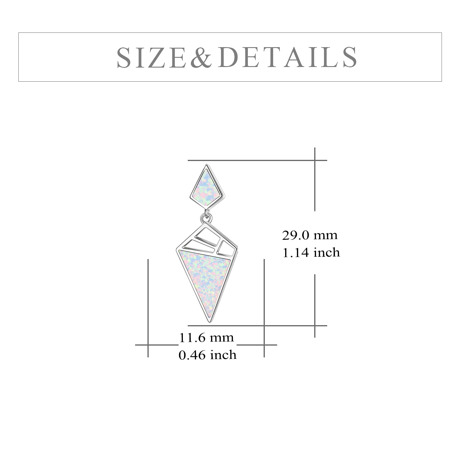 YFN Opal Earrings Sterling Silver Stud Drop Dangle Earrings for Women - Elegant Jewelry Gift for Birthday, Anniversary & Special Occasions - Perfect for Parties, Weddings & Everyday Wear