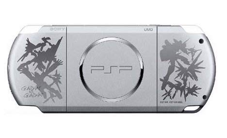 Renewed PSP Slim & Lite 3000 Series Handheld Gaming Console with 8GB Memory Card - Gundam vs Gundam Edition | Portable Gaming Device for Travel, Commute & Retro Gaming