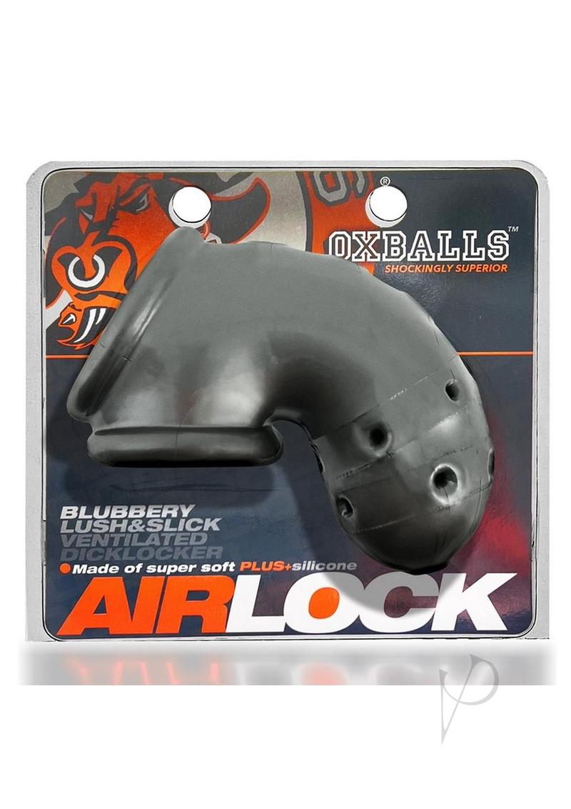 Airlock Air Lite Vented Silicone Chastity Cage with Steel Lock - Breathable Comfort for Extended Wear, Perfect for BDSM and Male Chastity Play