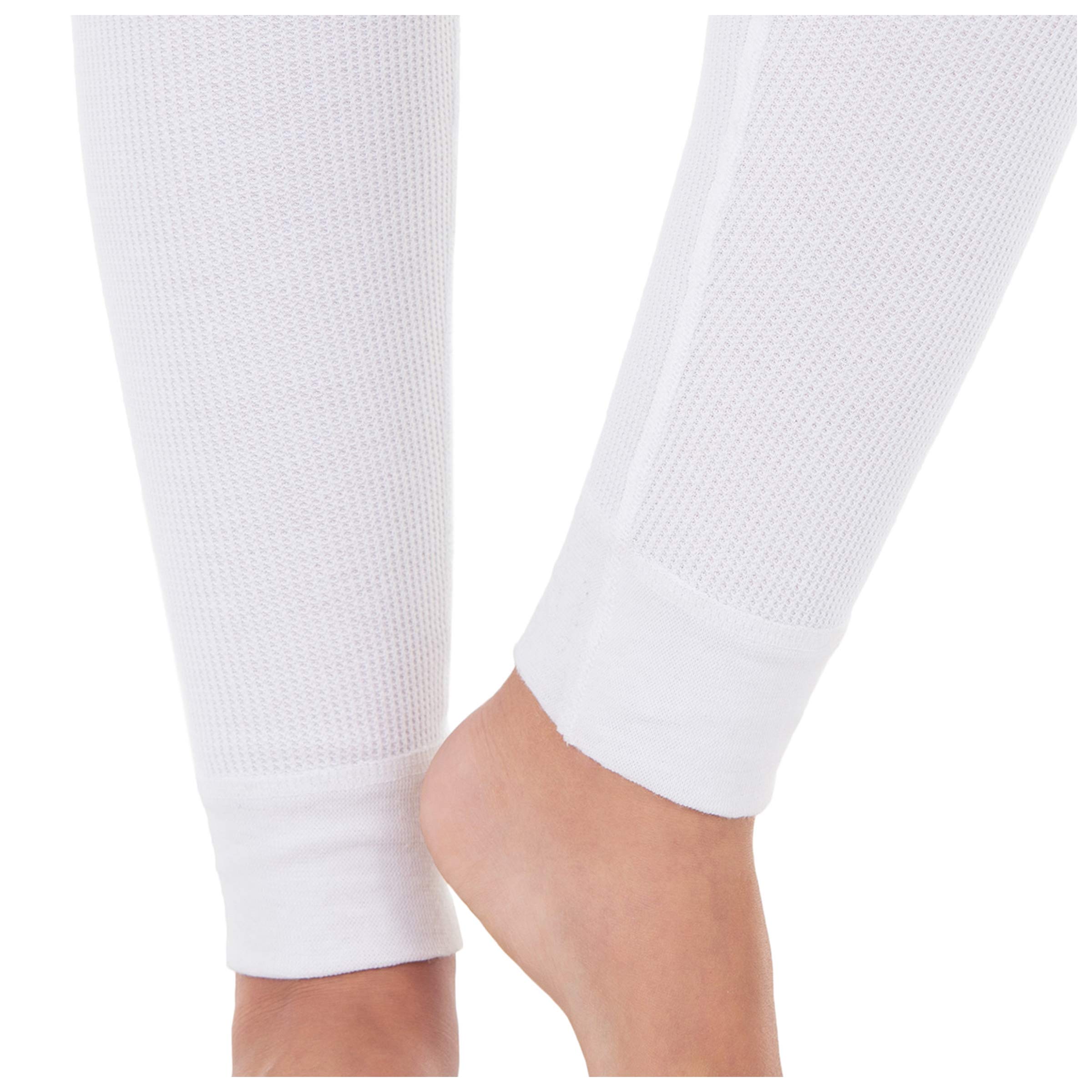 Fruit of the Loom Women's Micro Waffle Thermal Bottom Pants - Soft Fleece-Lined Winter Leggings for Cold Weather, Lounge & Sleepwear