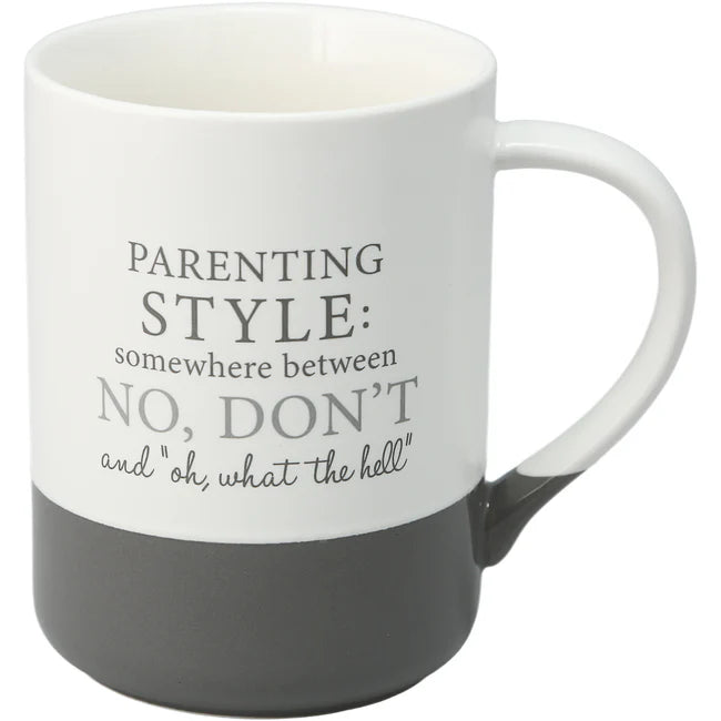 Best Parenting Style Coffee Mug - Funny & Inspirational Gift for Moms & Dads - Perfect for Home, Office & Daily Coffee Breaks