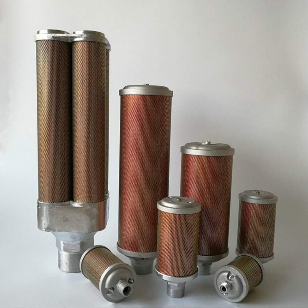 Pneumatic Muffler Silencer Element for Air Compressor, Dryer, Diaphragm & Vacuum Pumps - Reduce Noise in Industrial & Workshop Environments