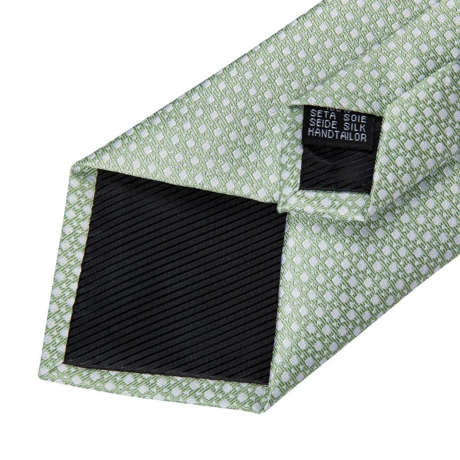 Premium Green Silk Necktie Set for Men - Elegant Formal Wear for Weddings, Business Meetings & Special Occasions