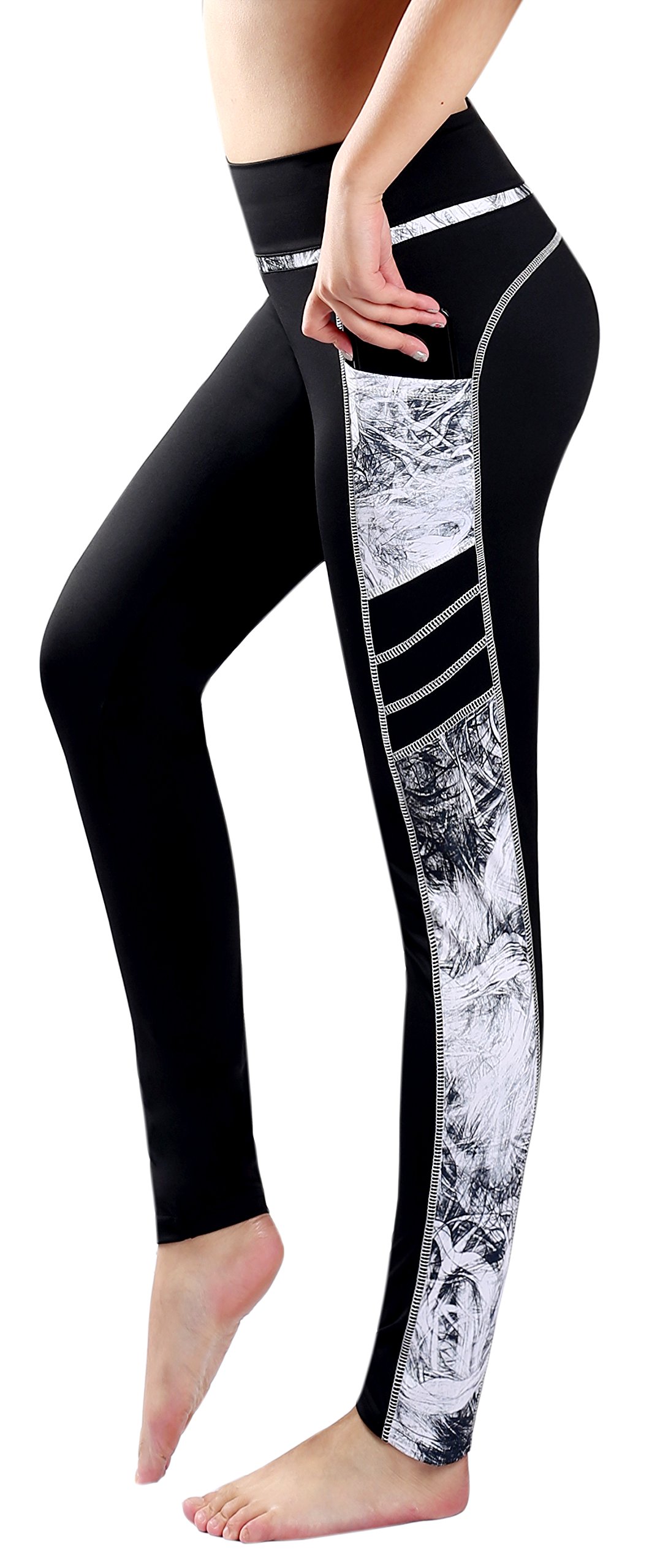 Zinmore Women's Capri Yoga Pants - High Waisted Workout Leggings with Pockets for Running, Exercise & Gym - Perfect for Yoga, Pilates & Active Lifestyle