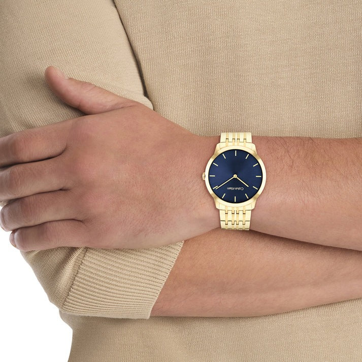 Calvin Klein Intrigue Gold Mesh Bracelet Watch 25300007 - Elegant & Stylish Women's Timepiece for Work, Parties & Everyday Wear