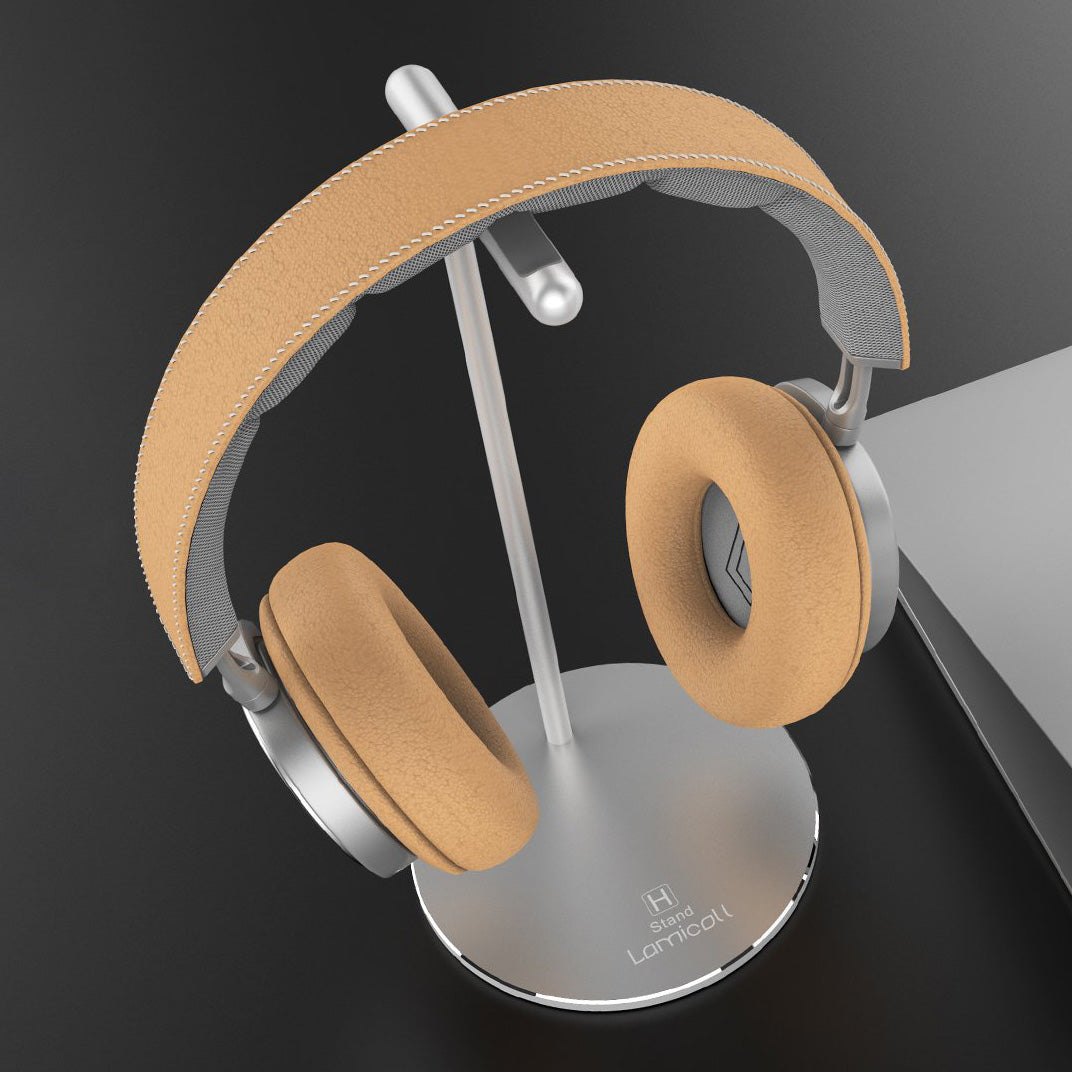 Lamicall Adjustable Headphone Stand Holder - Premium Aluminum Alloy Desk Organizer for Gaming Headsets, Over-Ear & On-Ear Headphones - Perfect for Home Office, Gaming Setup & Studio Workspace