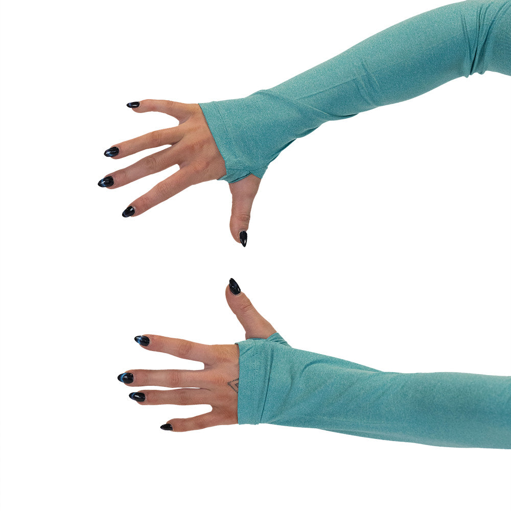 Stylish Turquoise Flex Long Sleeve Crop Top for Women - Perfect for Yoga, Workouts & Casual Outfits | Breathable & Comfortable