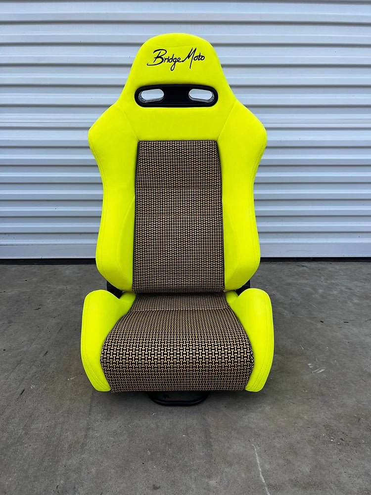 BridgeMoto GT Sport Reclining Motorcycle Seat - Comfortable & Adjustable for Long Rides - Perfect for Touring, Cruising & Daily Commuting