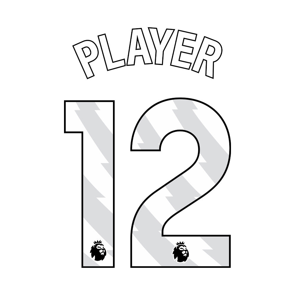 Official Premier League Printed T-Shirt for Adults - White Soccer Jersey for Fans, Casual Wear & Game Day Outfits