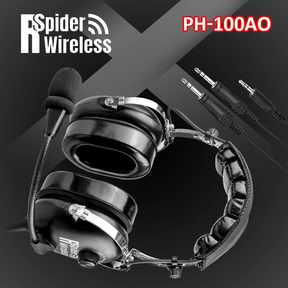 Professional Aviation Headset for Pilots - Noise Cancelling Headphones with 24dB Reduction, Comfort Ear Seals, MP3 Support & Carrying Case - Perfect for Flight Training, Commercial Flying and Cockpit Communication
