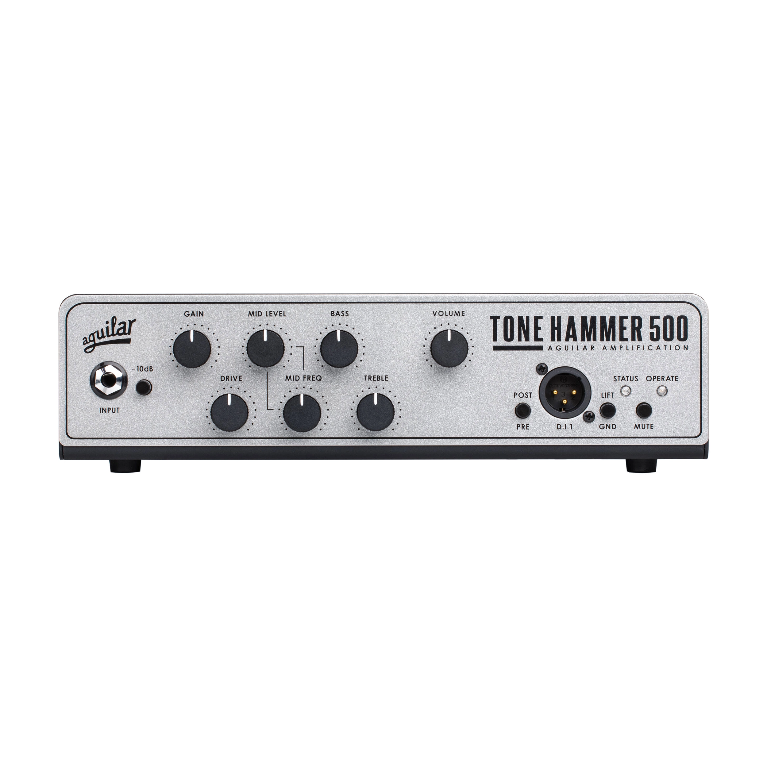 Aguilar TH500V2 Tone Hammer Gen 2 500W Bass Amp Head - Professional Bass Guitar Amplifier for Live Performances & Studio Recording