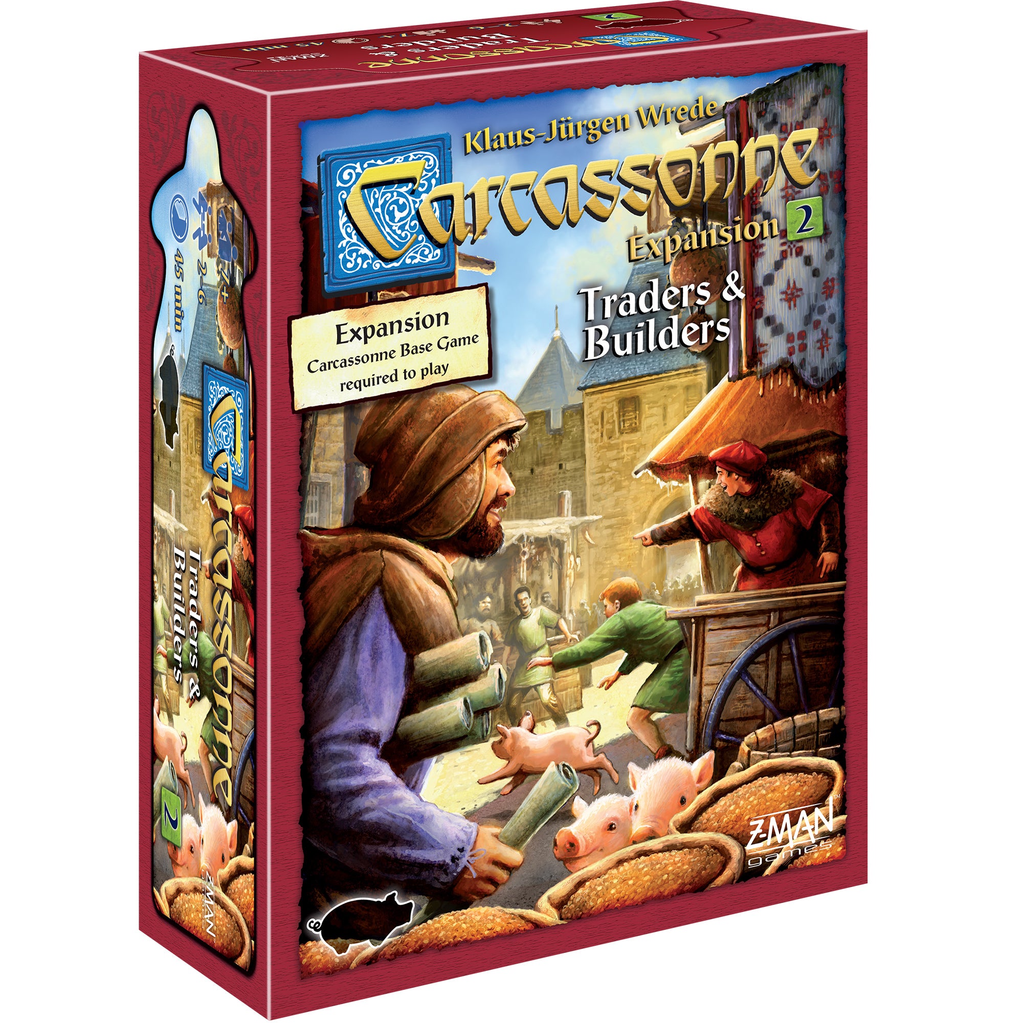 Carcassonne Expansion 2: Traders and Builders Board Game - Strategy Game for Adults & Families - Perfect for Game Nights & Family Gatherings