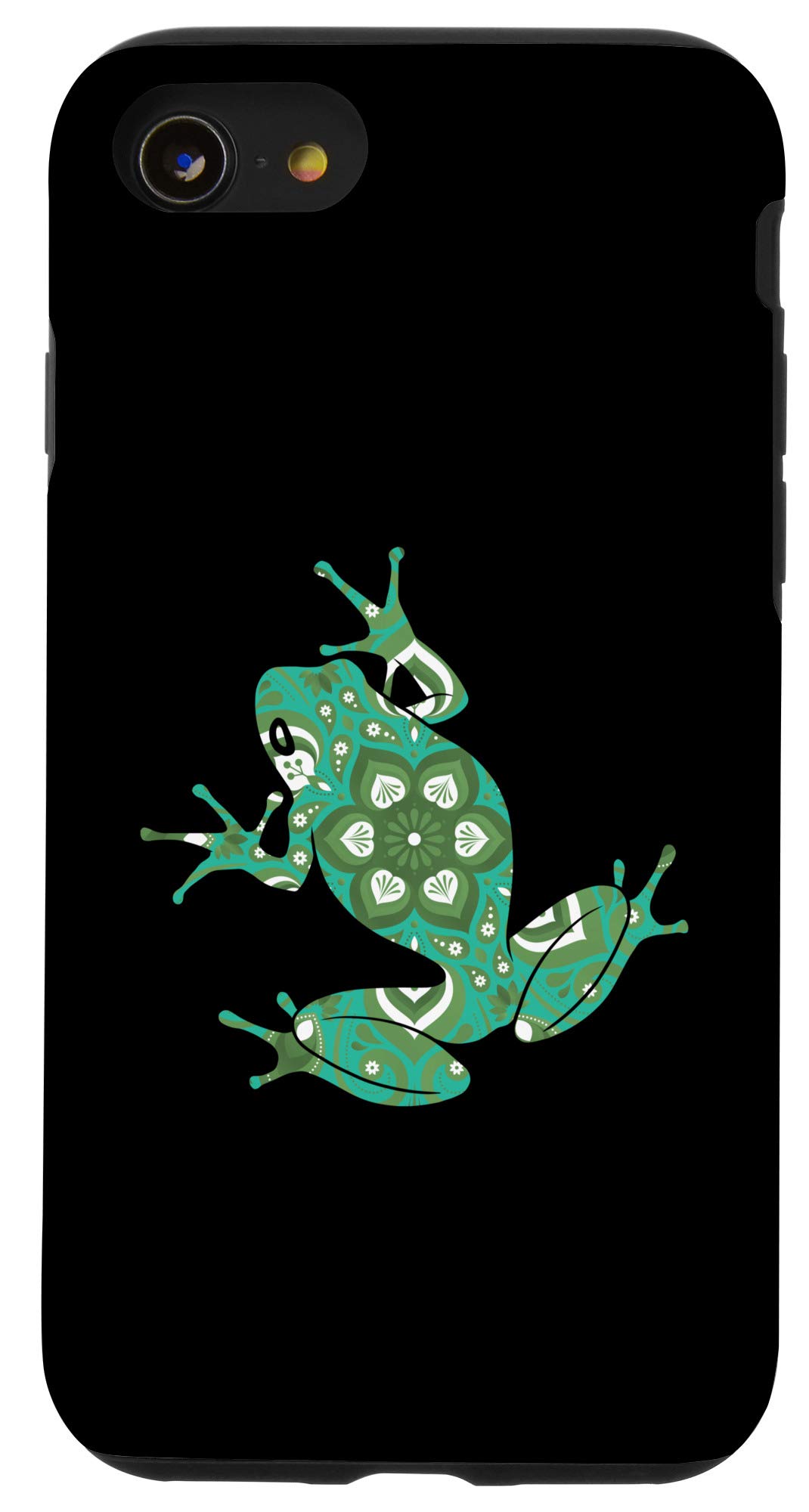 iPhone SE (2020) / 7 / 8 Cute Frog Flower Phone Case - Shockproof Protective Cover with Floral Design - Perfect for Spring, Summer & Everyday Use