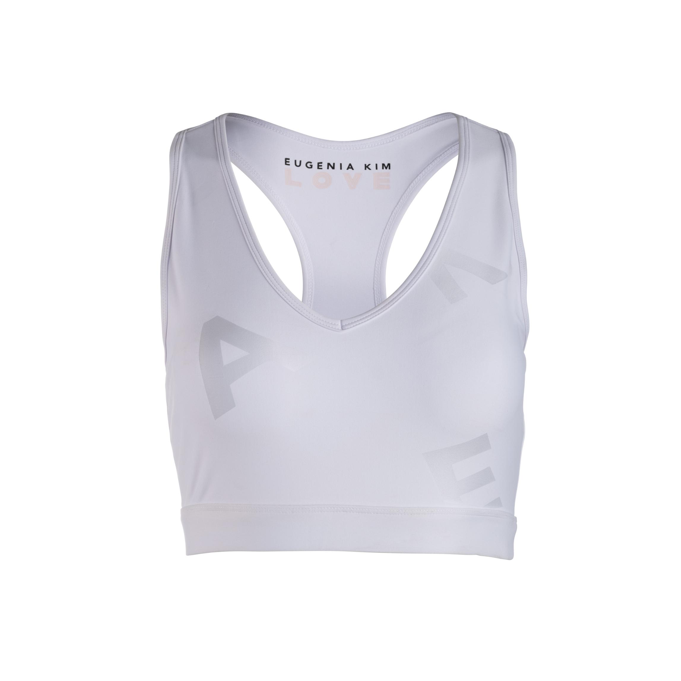 Emma Logo Embossed Sports Bra - High Support Workout Top for Women, Yoga, Running & Gym - Moisture Wicking & Breathable Activewear