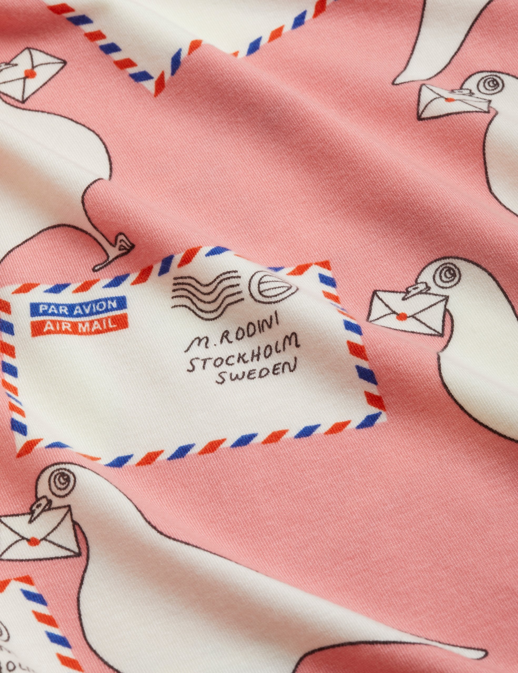 Mini Rodini Pigeons Tencel AOP Leggings for Kids - Soft & Breathable Eco-Friendly Toddler Pants - Perfect for Playtime, Daycare & Outdoor Adventures