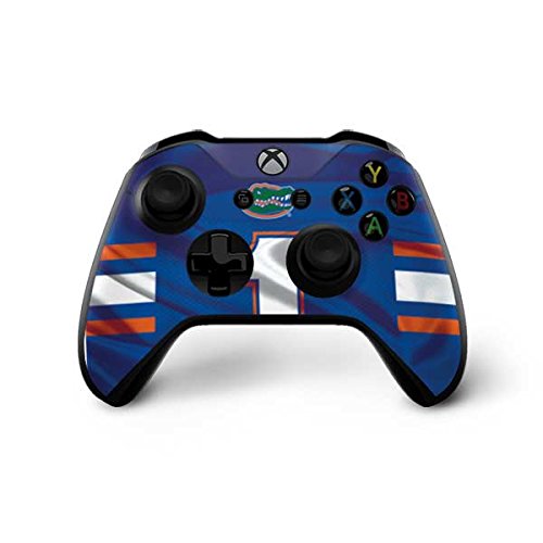 Officially Licensed Florida Gators Jersey Gaming Skin for Xbox One X Controller - Custom Decal Sticker for Gamers & College Sports Fans - Perfect for Game Nights, Tournaments & Dorm Room Decor