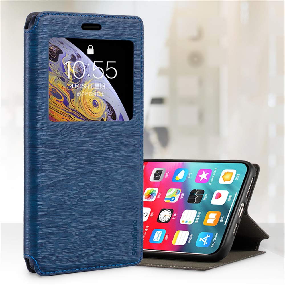Premium Wood Grain Leather Magnetic Flip Cover for Infinix Smart 6 HD (6.6