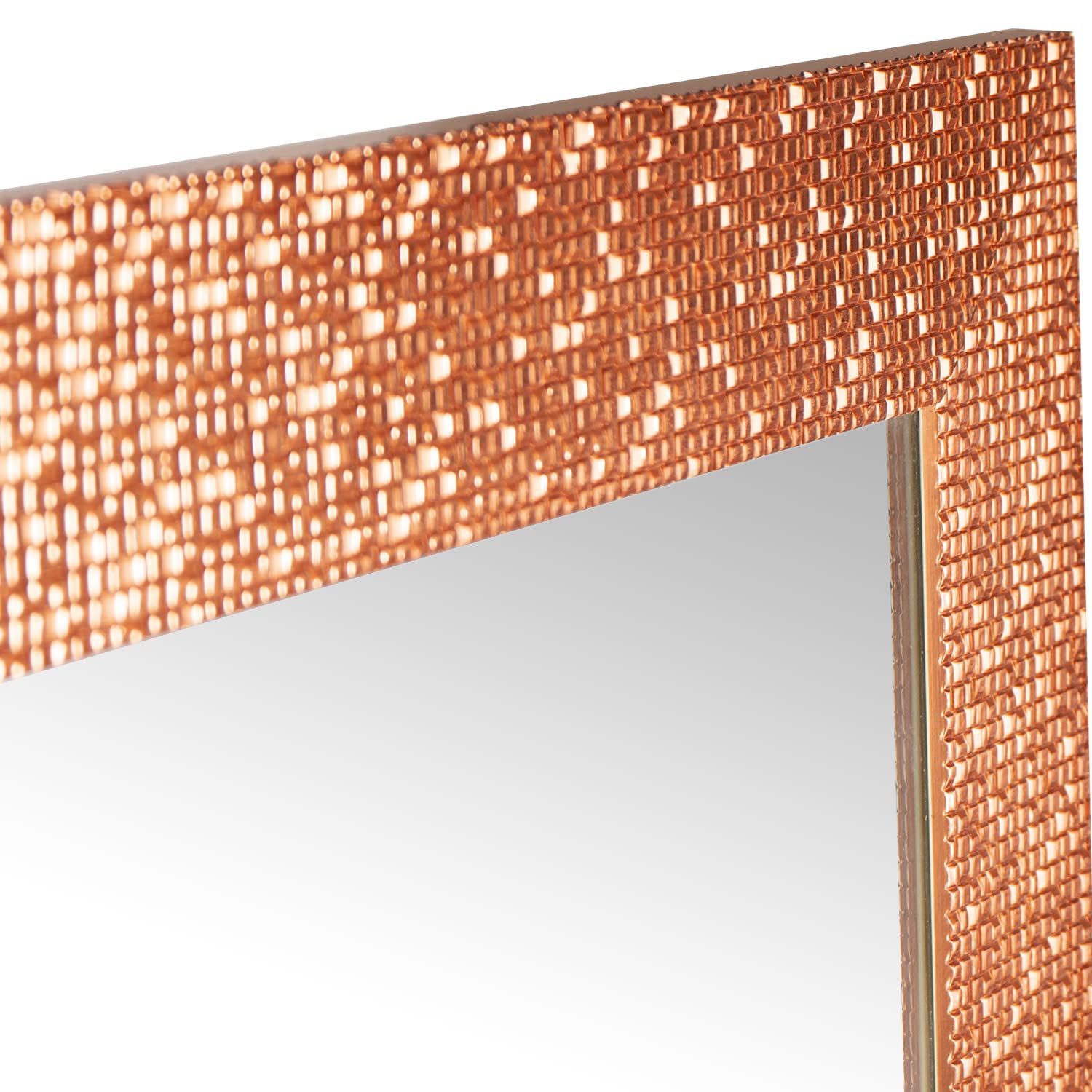 40x24 Inch Framed Bathroom Mirror - Wall Mounted Decorative Copper Mirror for Vanity, Powder Room & Bedroom Decor
