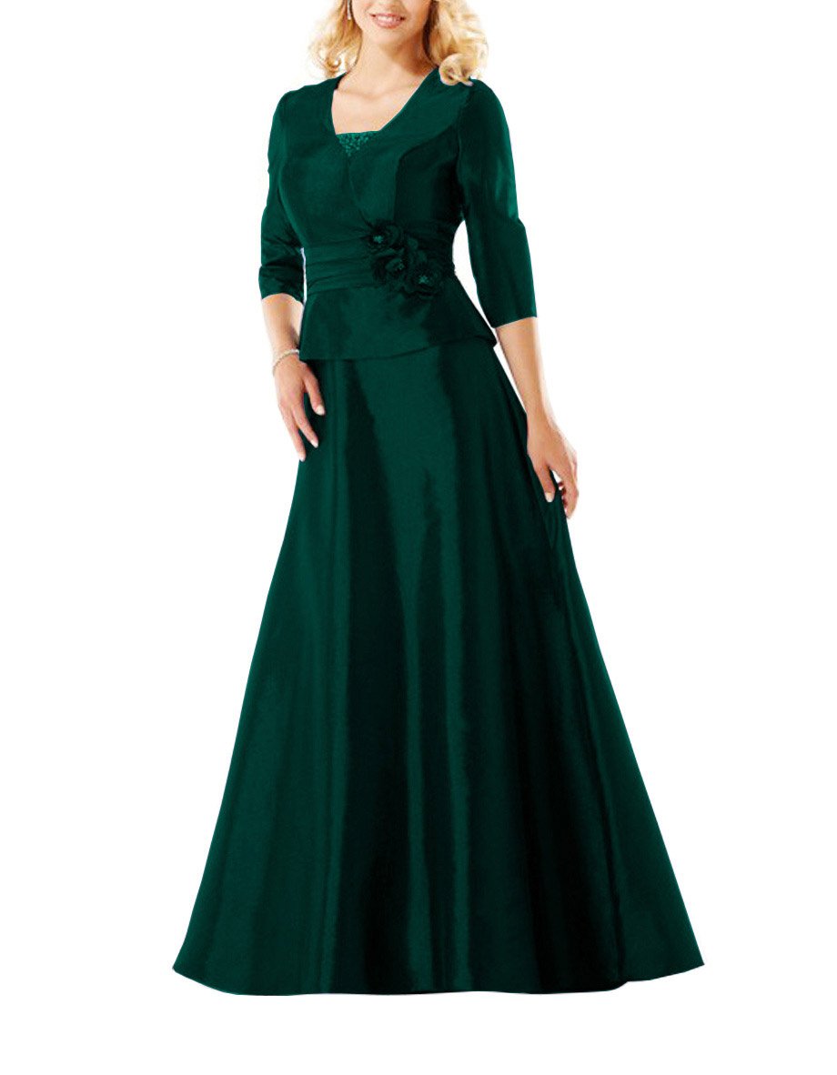 Elegant Dark Green Plus Size Evening Gowns for Weddings - US Size 18 | Formal Prom Dresses for Women | Perfect for Bridesmaids, Galas & Special Occasions