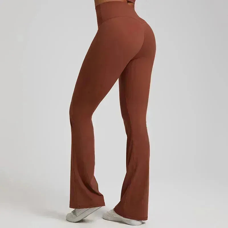 Women's Low Rise Flare Yoga Pants - High Waisted Wide Leg Athletic Leggings for Sports, Fitness & Dance | Perfect for Gym, Running, Outdoor & Casual Wear