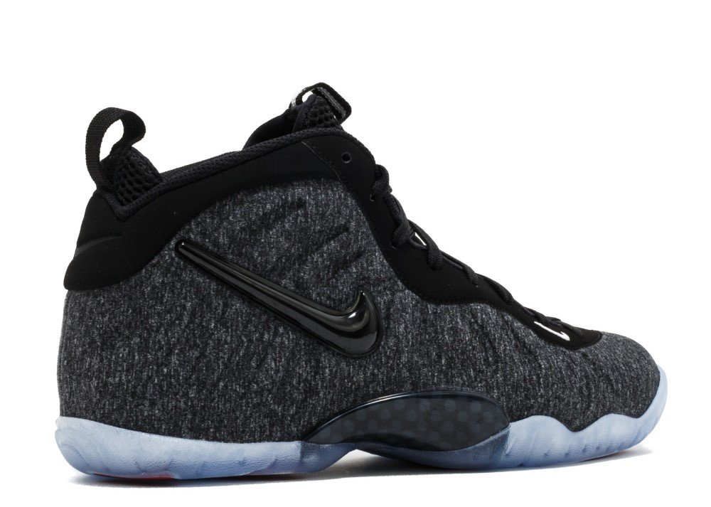 Nike Little Posite PRO GS Basketball Shoes for Kids - DK Grey Heather/Black - Lightweight & Durable for School Sports & Outdoor Play