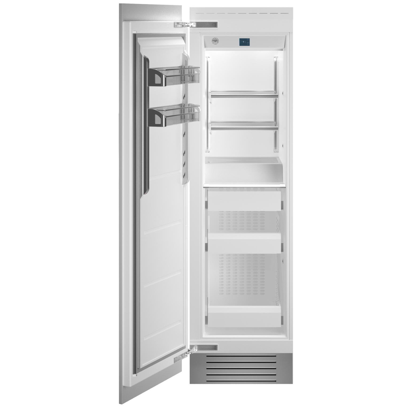 Bertazzoni 12.6 cu.ft. Upright Freezer with Built-in Ice Maker - Energy Efficient REF24FCIPIXL/23 - Perfect for Home, Restaurant & Commercial Kitchen Use