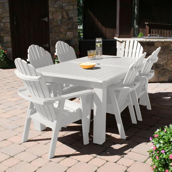 Hamilton Adirondack 7-Piece Rectangular Outdoor Dining Set - Patio Furniture for Backyard, Garden & Poolside Dining