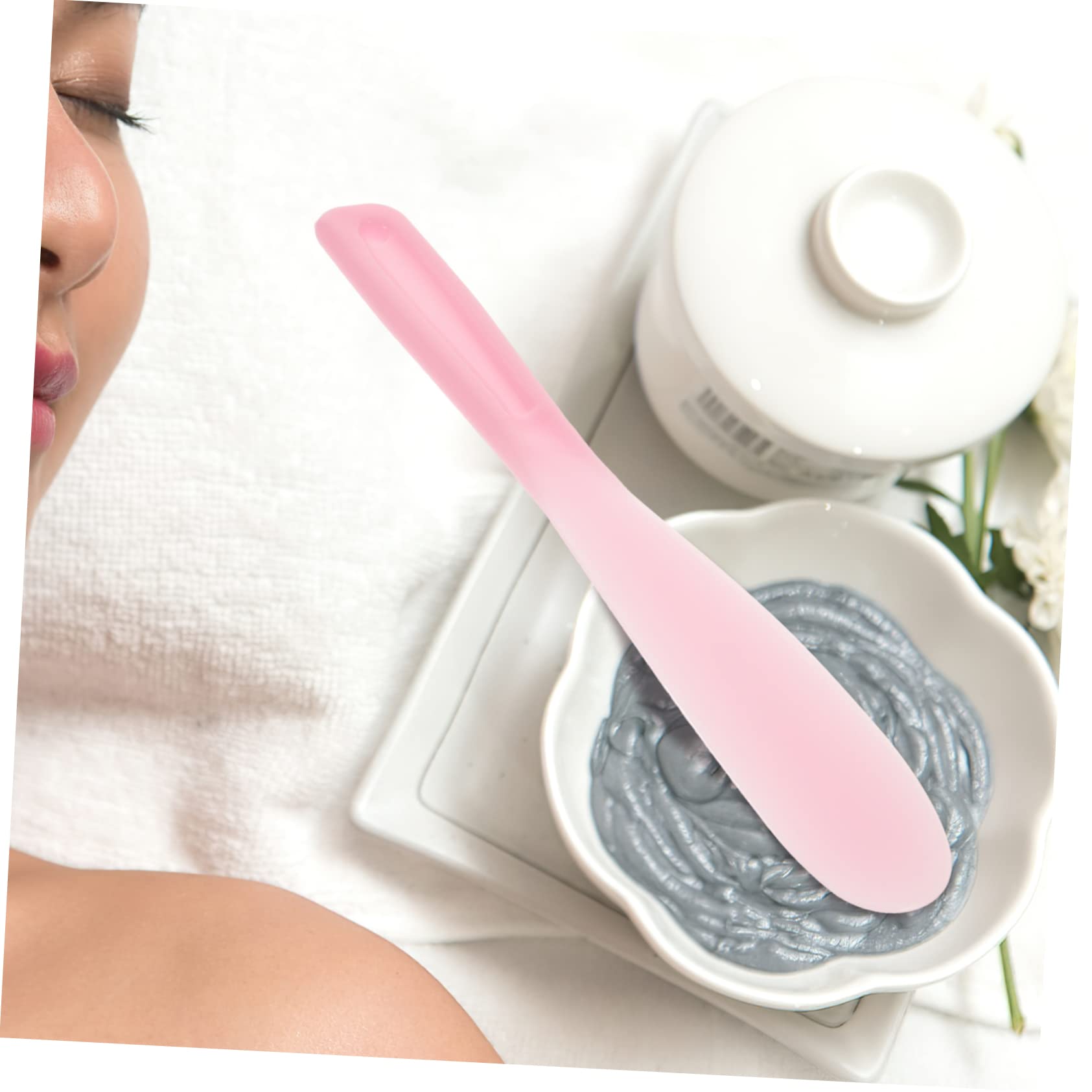 10Pcs Reusable Pink PP Cosmetic Spatulas - Mini Makeup Mixing Tools for Foundation, Cream & Emulsion Blending | Perfect for DIY Beauty, Nail Art & Professional Makeup Application