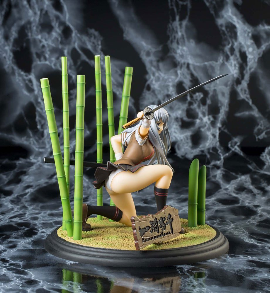 Ikki Tousen Choun Shiryu 18 Scale PVC Anime Figure - Collectible Japanese Manga Character Statue for Display & Home Decor