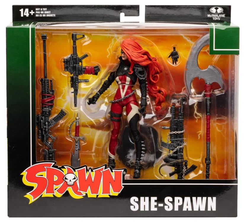 Spawn's Universe She Spawn Deluxe 7-Inch Action Figure - Collectible Comic Book Character Toy for Display & Play - Perfect for Superhero Fans & Collectors