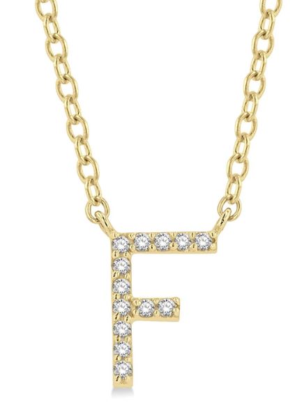 Initial Diamond Pendant Necklace - Personalized Name Letter Jewelry for Women - Perfect for Birthdays, Anniversaries & Valentine's Gifts