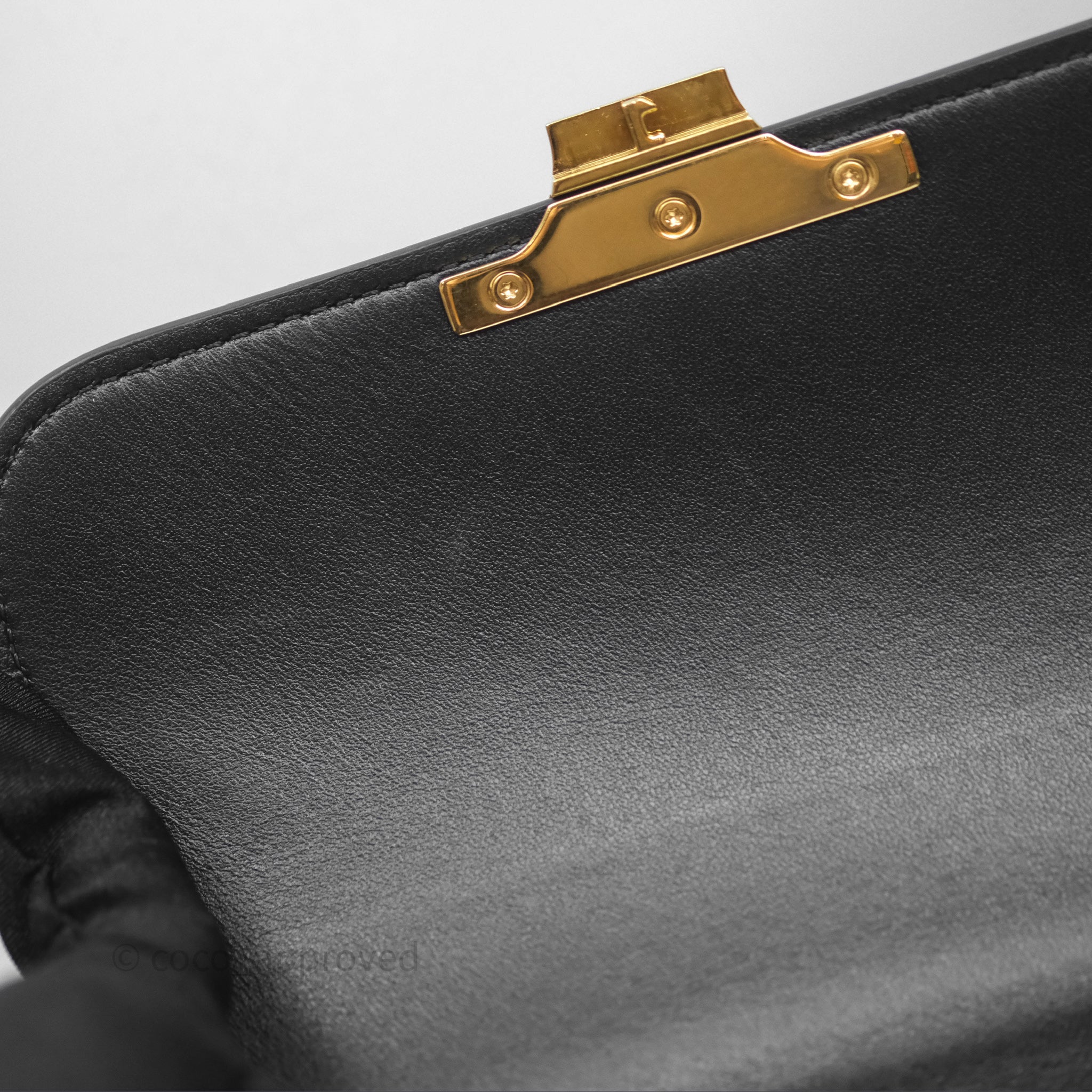 Celine Teen Triomphe Bag in Shiny Black Calfskin Leather - Luxury Crossbody Purse for Women, Perfect for Date Night & Evening Events