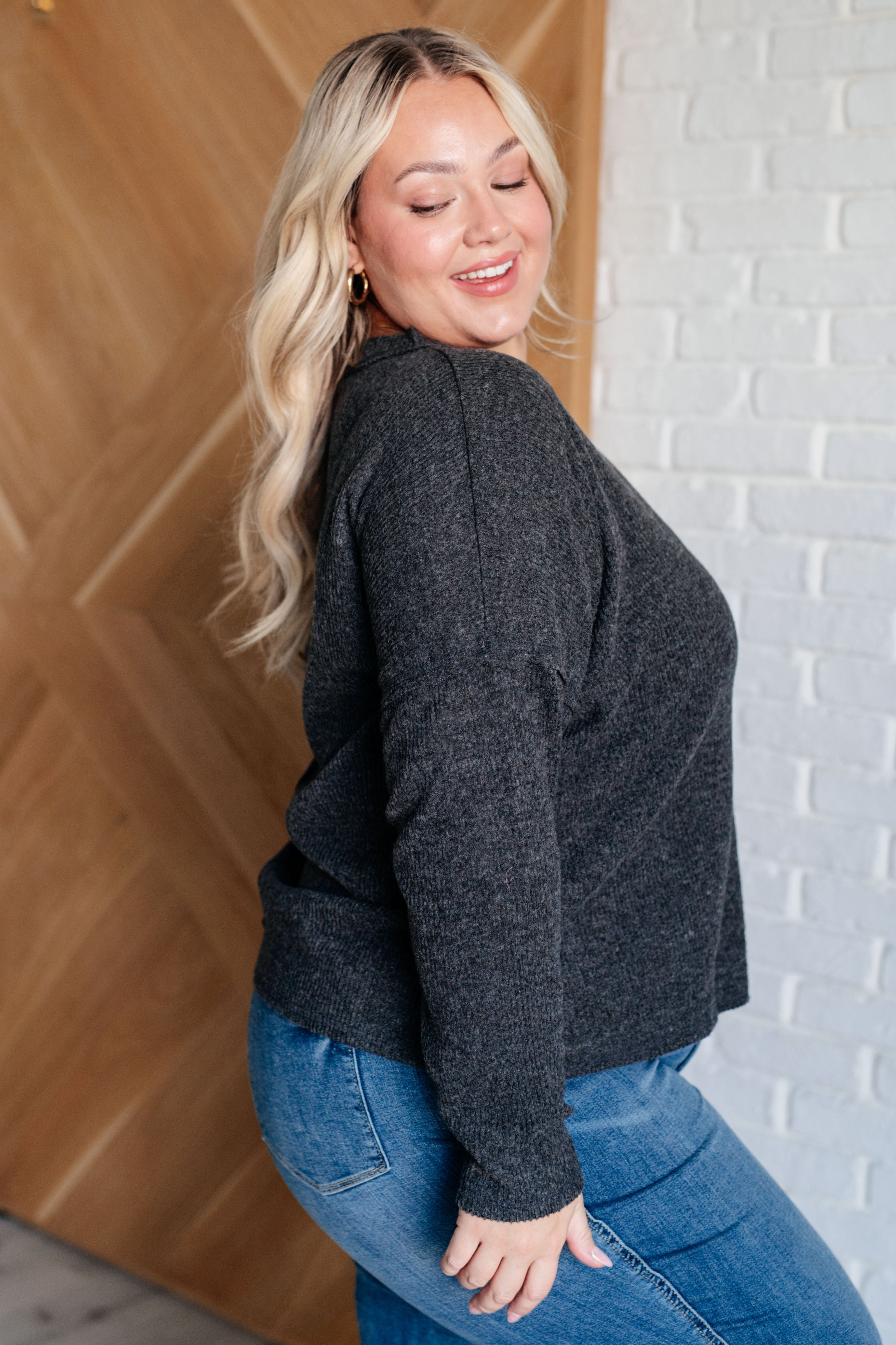 Casual Tuesday Ribbed Knit Sweater for Women - Soft Black Pullover Winter Sweater | Perfect for Office Wear, Weekend Outfits & Fall Layering