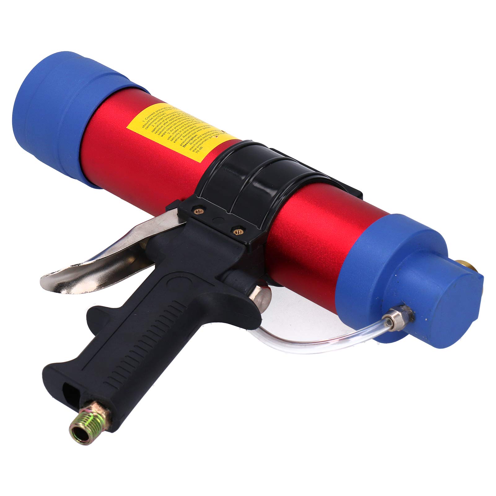 **Pneumatic Caulking Gun - Adjustable Air-Powered Sealant Gun for Glass Glue & Caulk Cartridges (310ML) - Durable Aluminum Construction - Ideal for Home Repairs, Window Sealing & DIY Projects**