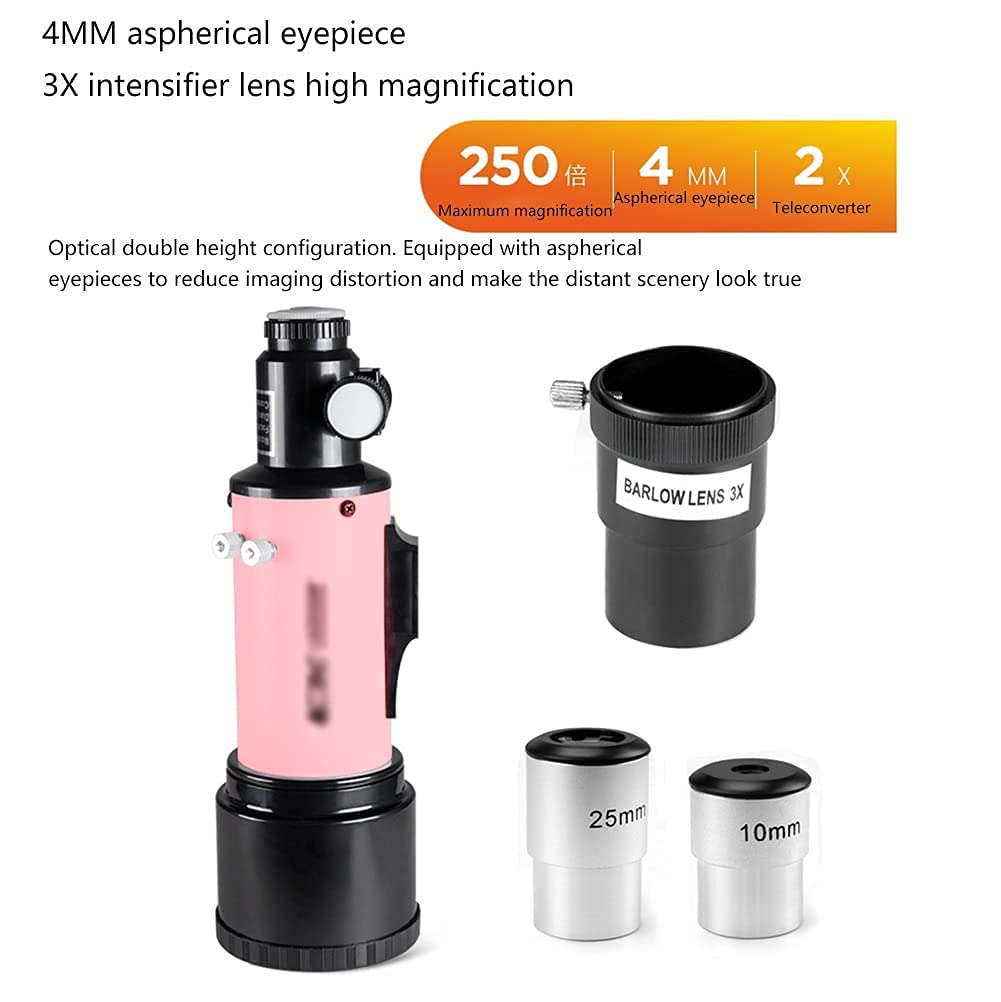 JWQPAD 70mm Aperture 400mm Astronomical Refractor Telescope for Kids & Beginners - Portable with Carry Bag, Adjustable Tripod & Smartphone Adapter - Perfect for Stargazing, Bird Watching & Outdoor Adventures