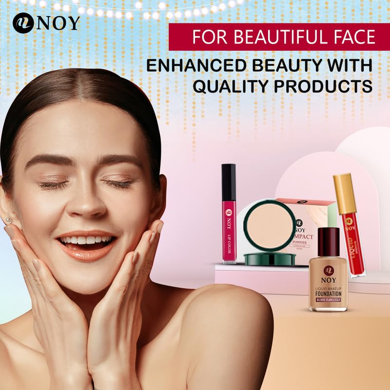 NOY 15-Piece All-in-One Makeup Kit Combo - Ethereal Beauty Smudgeproof & Non-Transfer Makeup Set (#807) | Perfect for Daily Use, Travel & Professional Makeup Artists