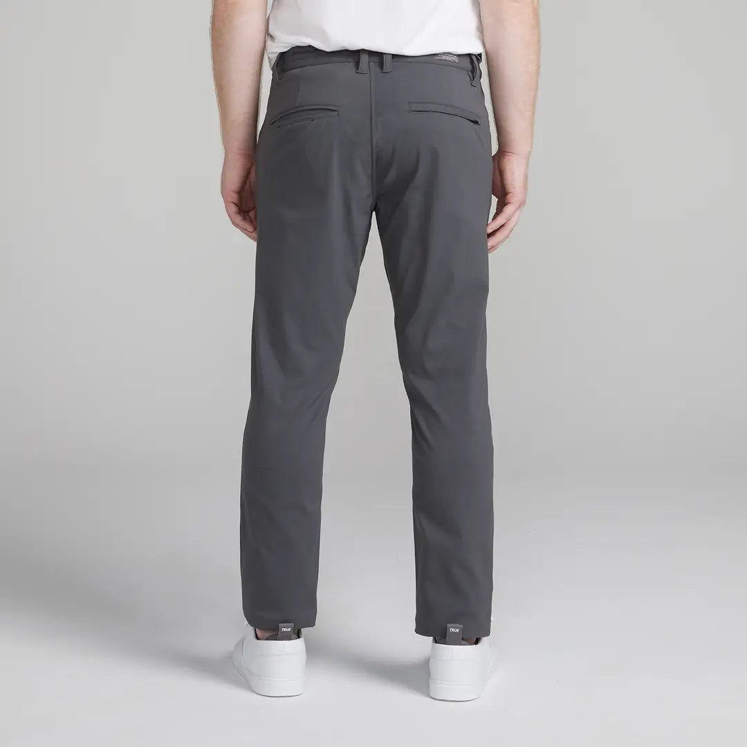 TRUE All Day Chino Pants for Men - Comfortable Stretch Dress Pants for Office, Travel & Casual Wear - Slim Fit Work Pants with Wrinkle-Free Fabric
