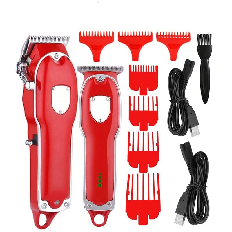 Professional Electric Hair Clippers & Trimmer Combo for Men - Rechargeable, Adjustable, Powerful Haircut Machine with Finishing Kit | Perfect for Home Barbering, DIY Haircuts & Grooming (Includes Storage Box)