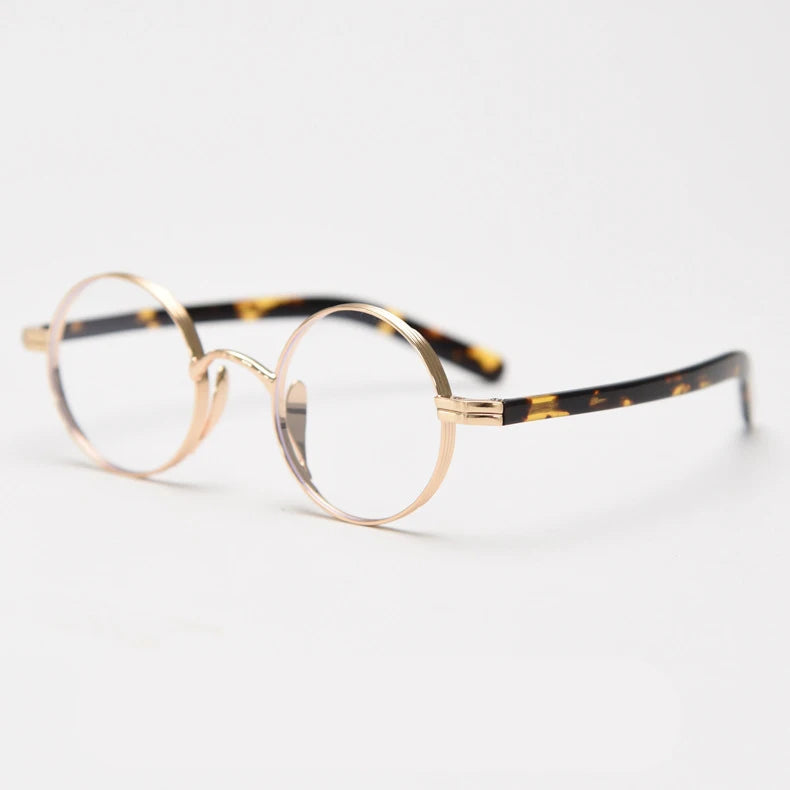 CCspace Unisex Full Rim Round Alloy Reading Glasses R57517 - Lightweight & Durable Eyewear for Reading, Working & Computer Use