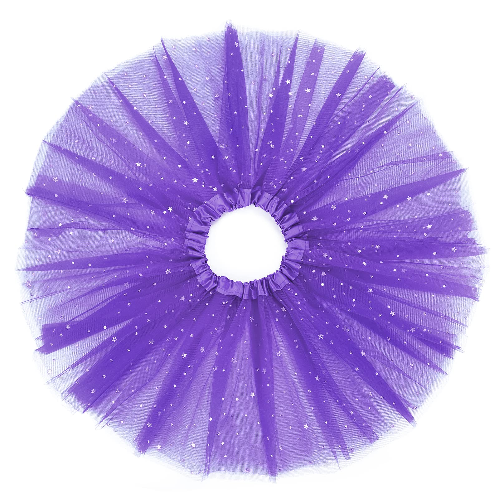 Sparkle Tulle Tutu Skirt for Girls - 3 Layer Ballet Dance Dress, Princess Party Skirt for Toddlers | Perfect for Dance Recitals, Birthday Parties & Photo Shoots