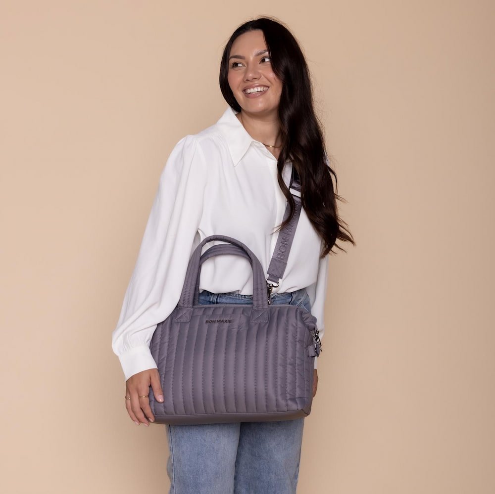 Large Puffy Pillow Crossbody Bag - Soft & Stylish Shoulder Purse for Women, Trendy Quilted Handbag in Charcoal - Perfect for Daily Use, Travel & Shopping