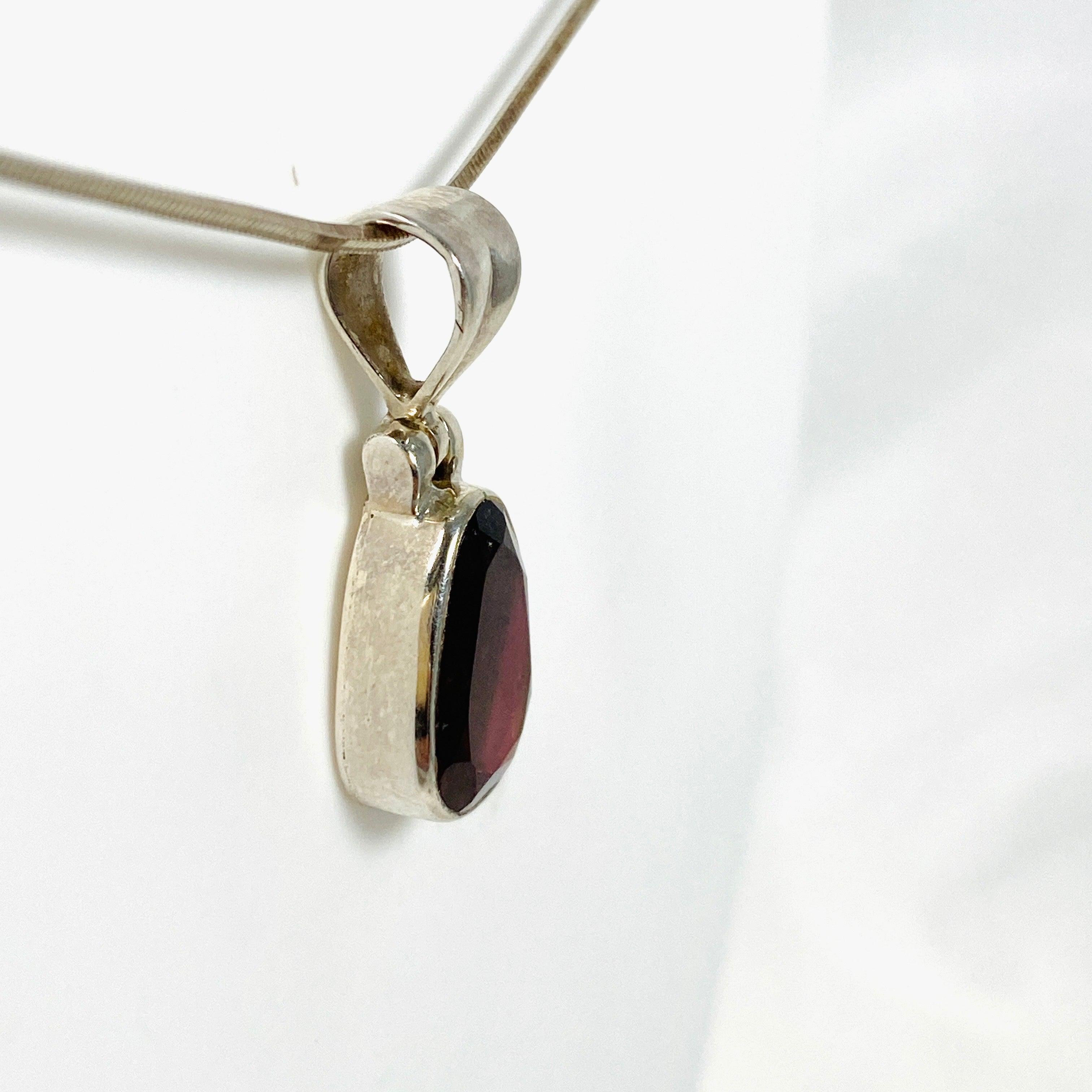 Natural Pink Tourmaline Faceted Pendant Necklace PPGJ583 - Elegant Jewelry for Women, Perfect Gift for Birthday, Anniversary & Valentine's Day