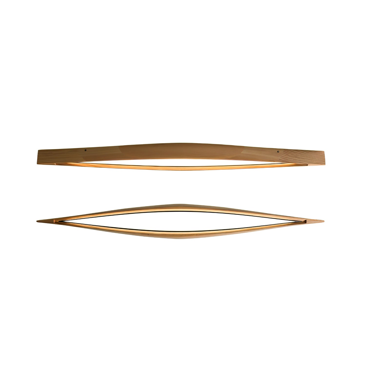 Horizon Modern Linear Wood Ceiling Light Fixture - Minimalist Wooden Pendant Lamp for Living Room, Bedroom, and Dining Room Lighting