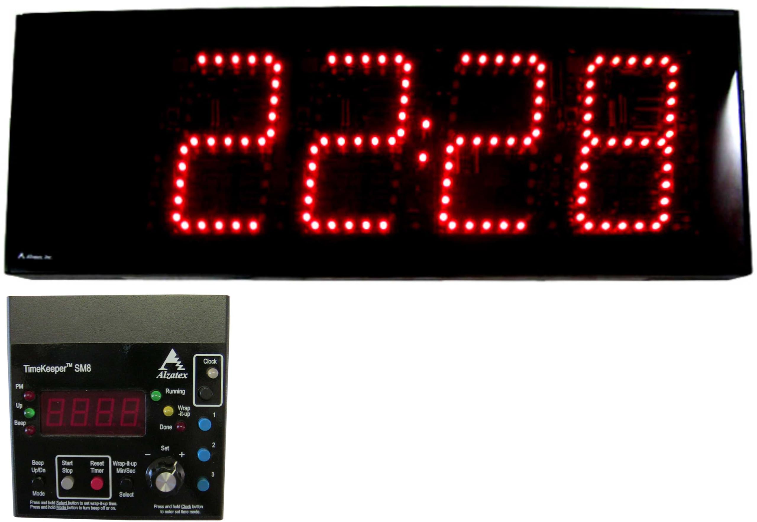 Professional Presentation Timer with Large LED Display - TMR223B8 - Perfect for Meetings, Speeches & Classroom Presentations
