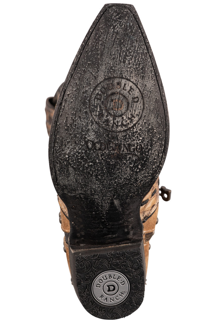 Double D Ranch by Old Gringo Women's Western Cowboy Boots - Brown Snake Print Leather Tall Riding Boots for Country Fashion & Rodeo Events