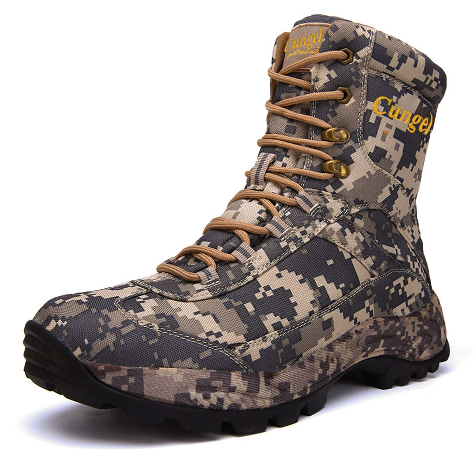 Men's Waterproof Winter Military Tactical Boots - Leather Army Combat Shoes for Hiking, Hunting & Outdoor Adventures